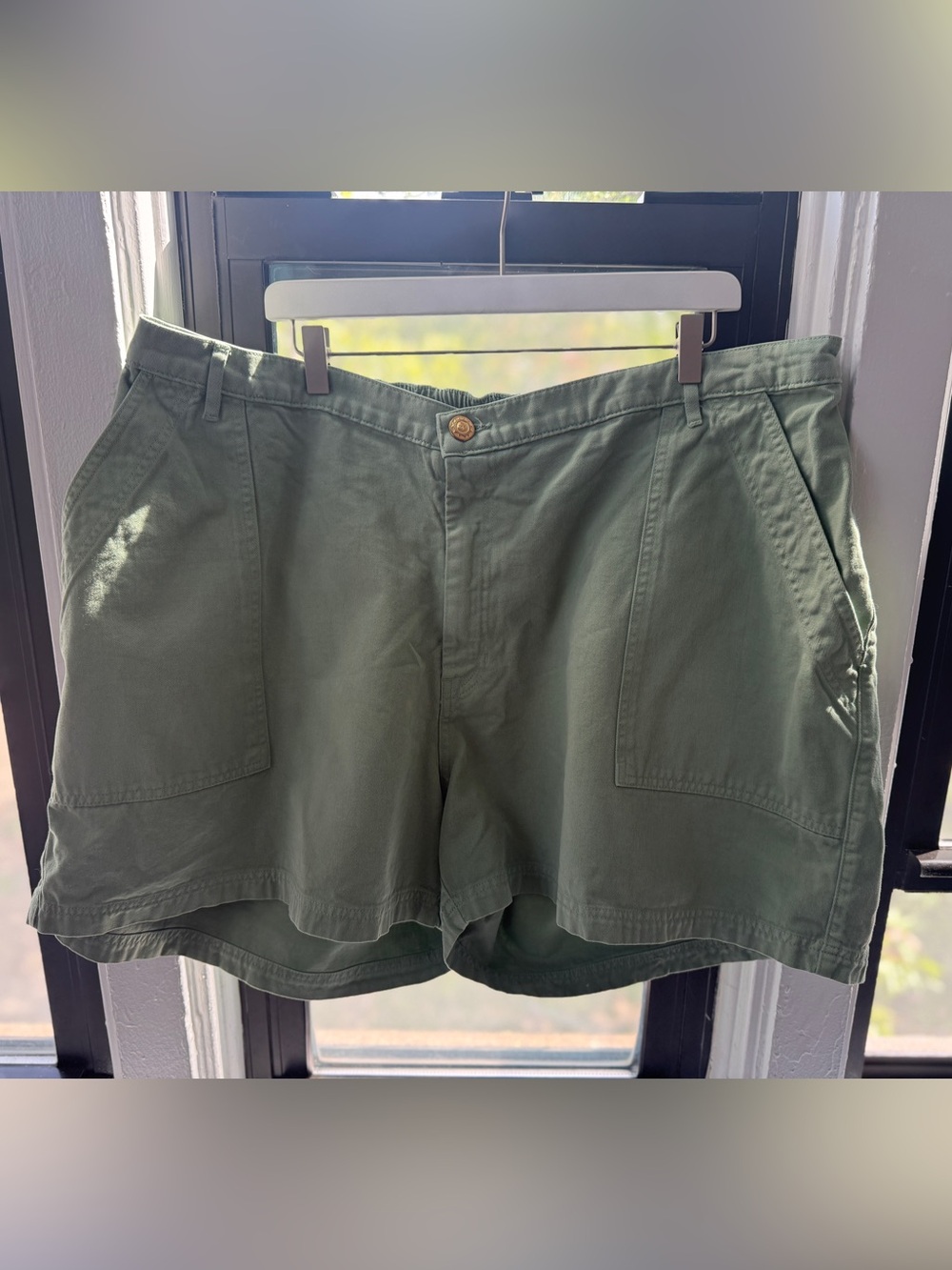 Big Bud Press Olive Green High-Waist Women’s Shorts